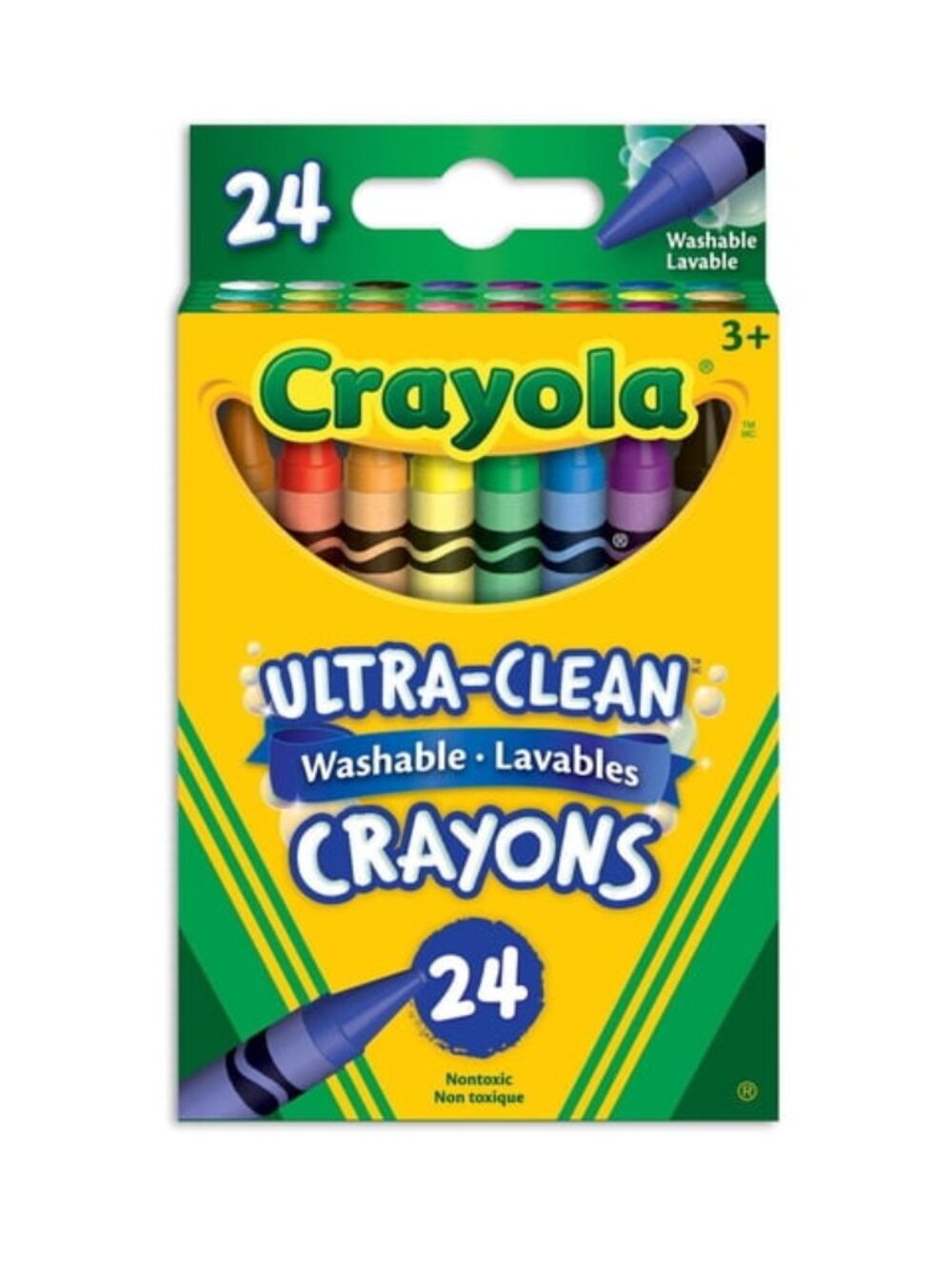 Crayola Nontoxic Washable Crayons 24ct New in Box Add-On Item